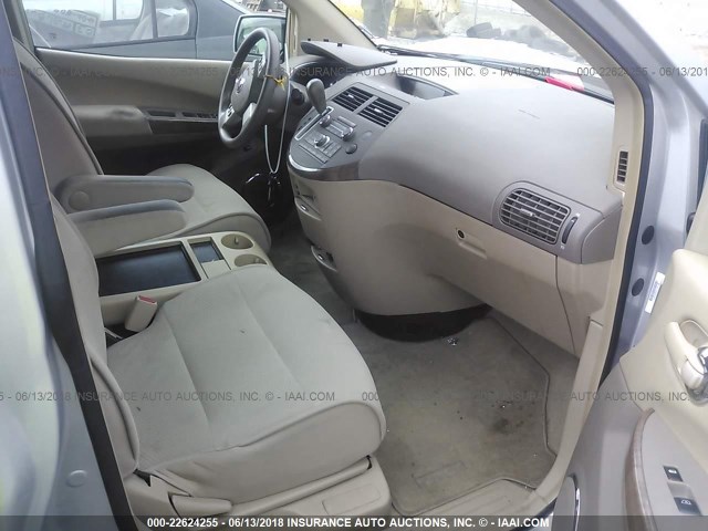 5N1BV28U57N113948 - 2007 NISSAN QUEST S/SE/SL SILVER photo 5