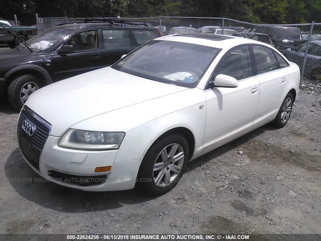 WAUDG74F25N101245 - 2005 AUDI A6 3.2 QUATTRO WHITE photo 2