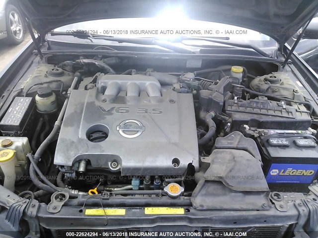 JN1DA31D12T424339 - 2002 NISSAN MAXIMA GLE/GXE/SE GRAY photo 10