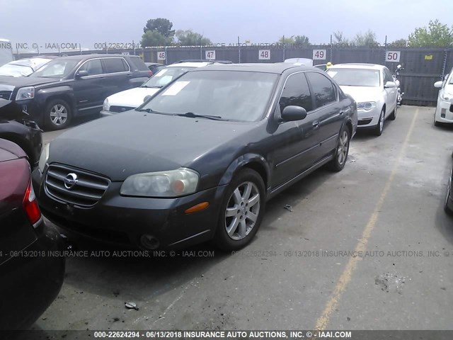 JN1DA31D12T424339 - 2002 NISSAN MAXIMA GLE/GXE/SE GRAY photo 2