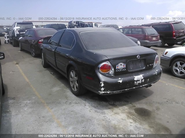 JN1DA31D12T424339 - 2002 NISSAN MAXIMA GLE/GXE/SE GRAY photo 3