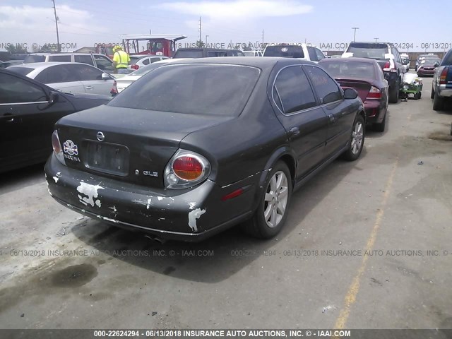 JN1DA31D12T424339 - 2002 NISSAN MAXIMA GLE/GXE/SE GRAY photo 4