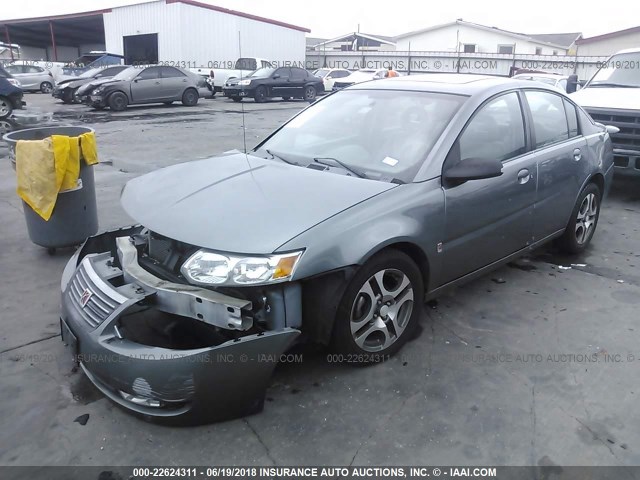 1G8AL52F55Z150192 - 2005 SATURN ION LEVEL 3 GRAY photo 2