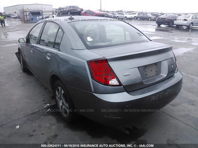 1G8AL52F55Z150192 - 2005 SATURN ION LEVEL 3 GRAY photo 3