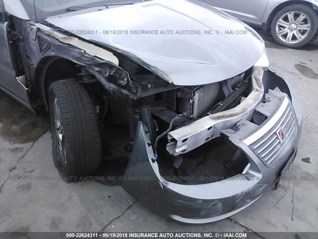 1G8AL52F55Z150192 - 2005 SATURN ION LEVEL 3 GRAY photo 6