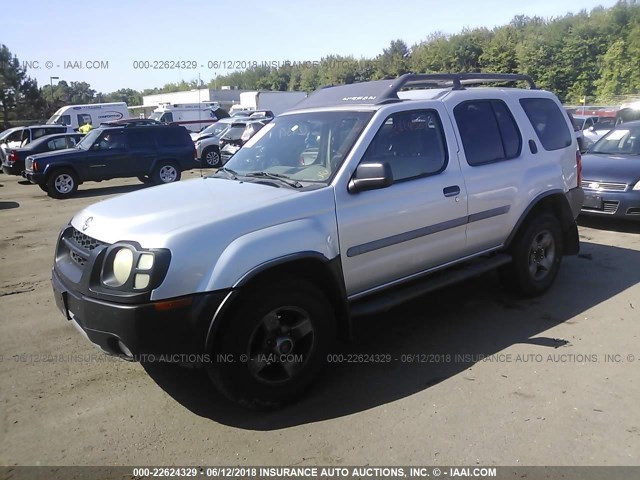 5N1ED28Y32C552301 - 2002 NISSAN XTERRA XE/SE SILVER photo 2