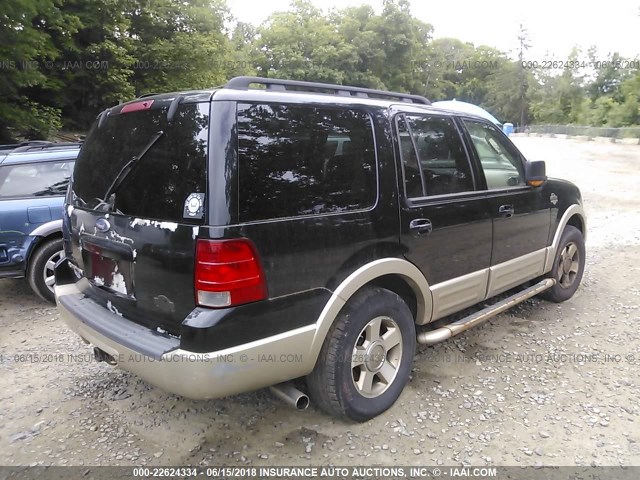 1FMFU18536LA30519 - 2006 FORD EXPEDITION EDDIE BAUER BLACK photo 4