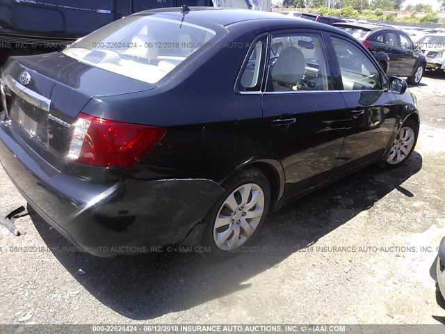 JF1GE61699H511720 - 2009 SUBARU IMPREZA 2.5I BLACK photo 4