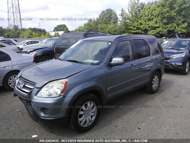 SHSRD78956U442816 - 2006 HONDA CR-V SE/EX GRAY photo 2