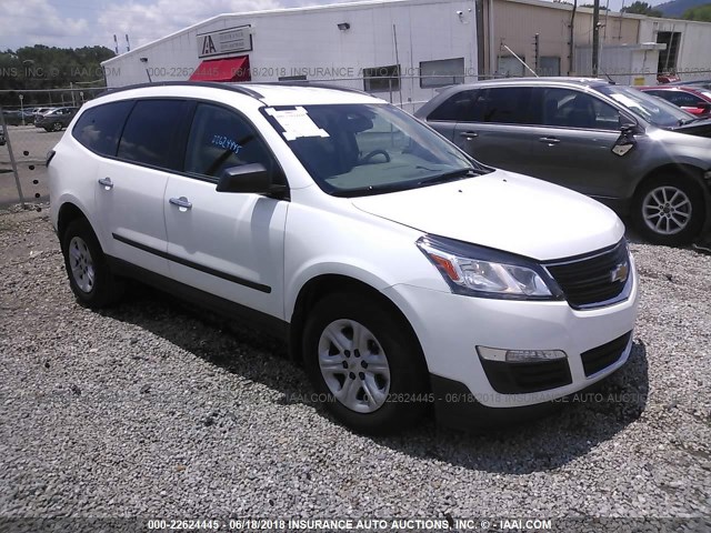 1GNKRFKD1HJ251060 - 2017 CHEVROLET TRAVERSE LS WHITE photo 1