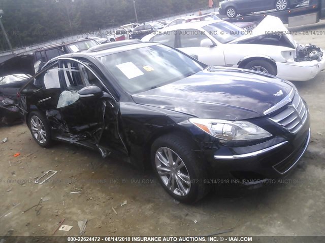 KMHGC4DD6CU160533 - 2012 HYUNDAI GENESIS 3.8L BLACK photo 1