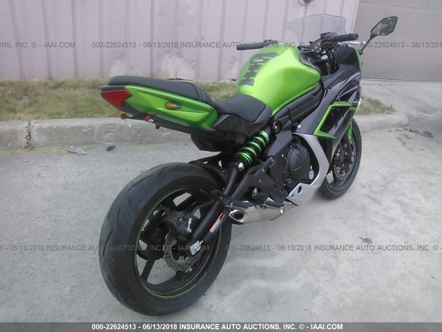 JKAEXEE15GDA20941 - 2016 KAWASAKI EX650 E GREEN photo 4