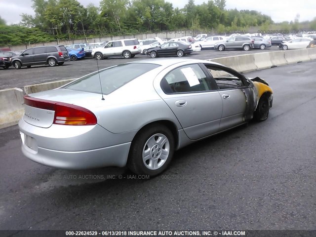 2B3HD46R74H596134 - 2004 DODGE INTREPID SE SILVER photo 4