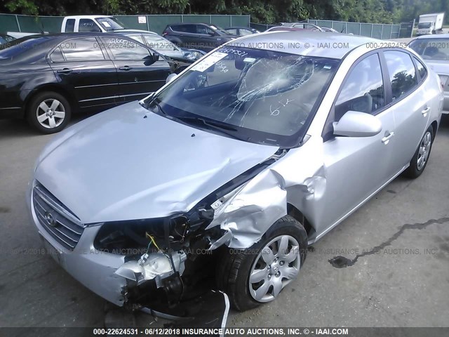 KMHDU46D59U595503 - 2009 HYUNDAI ELANTRA GLS/SE SILVER photo 2