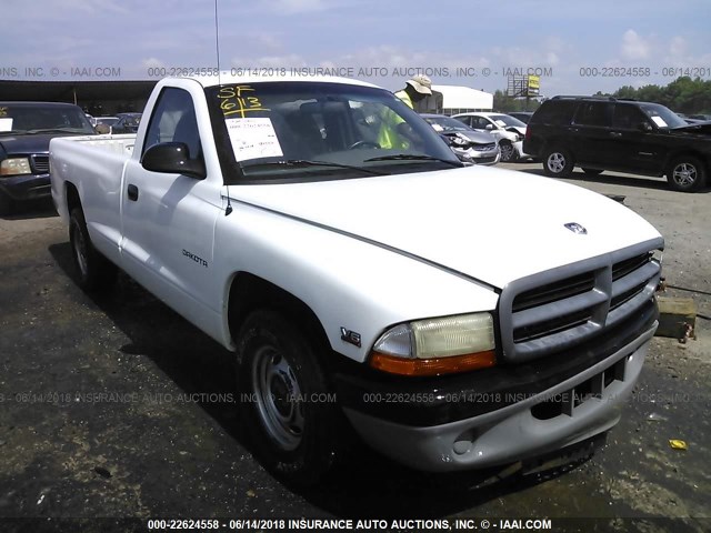 1B7FL26X6WS635724 - 1998 DODGE DAKOTA WHITE photo 1