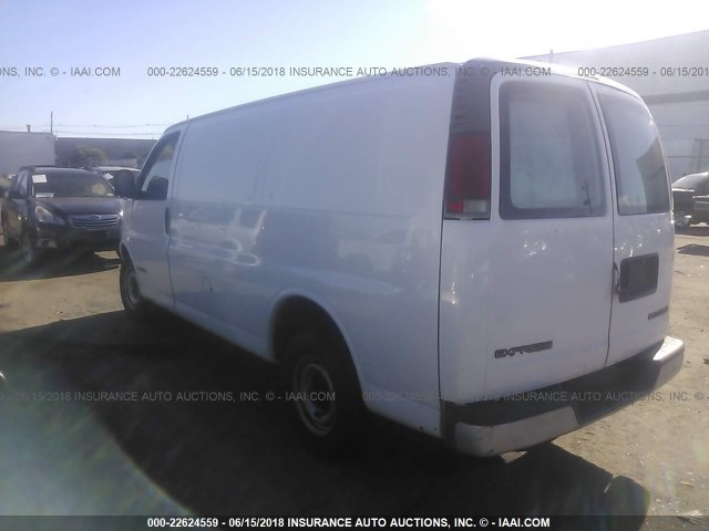 1GCFG25M911136152 - 2001 CHEVROLET EXPRESS G2500  WHITE photo 3