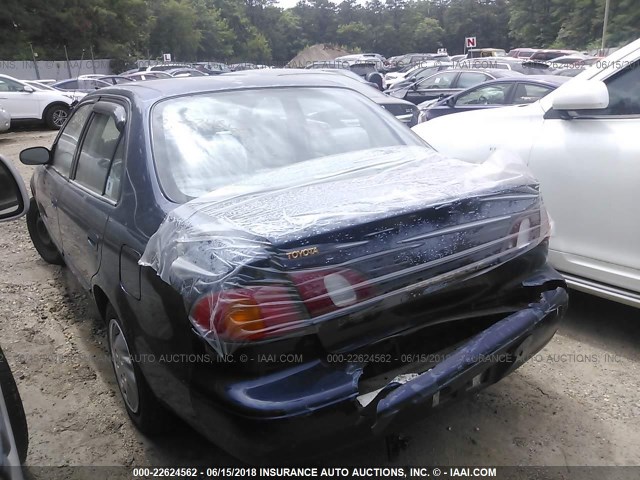 2T1BR18EXWC063481 - 1998 TOYOTA COROLLA VE/CE/LE BLUE photo 3