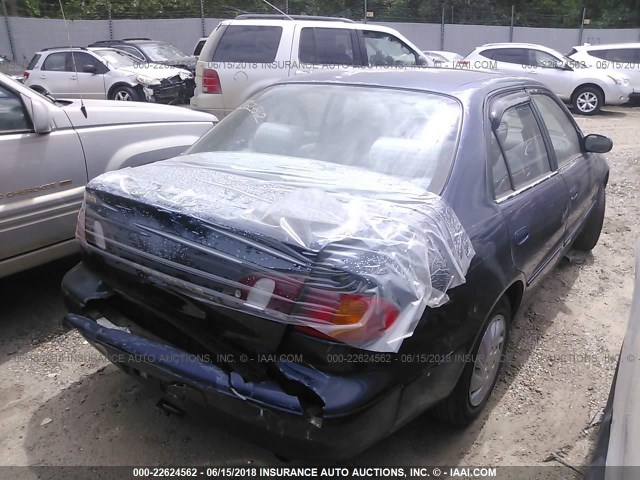 2T1BR18EXWC063481 - 1998 TOYOTA COROLLA VE/CE/LE BLUE photo 4