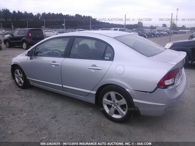 2HGFA16609H342194 - 2009 HONDA CIVIC SILVER photo 3