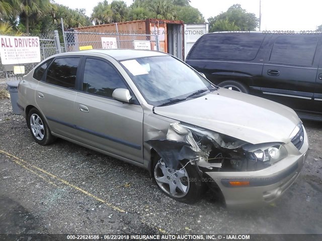 KMHDN56D76U201448 - 2006 HYUNDAI ELANTRA GLS/GT/LIMITED BEIGE photo 1