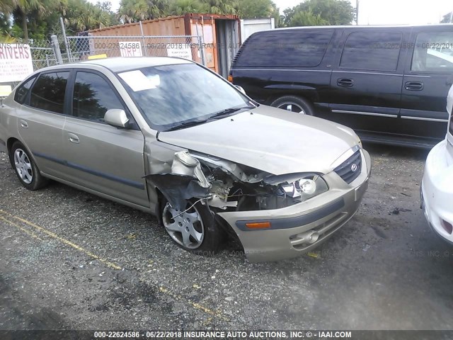 KMHDN56D76U201448 - 2006 HYUNDAI ELANTRA GLS/GT/LIMITED BEIGE photo 6