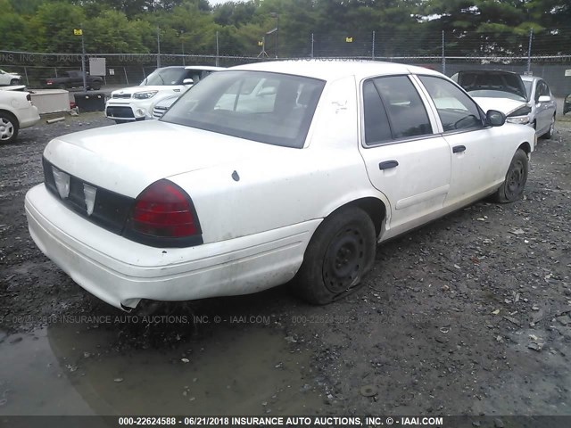 2FAFP71W85X169425 - 2005 FORD CROWN VICTORIA POLICE INTERCEPTOR WHITE photo 4