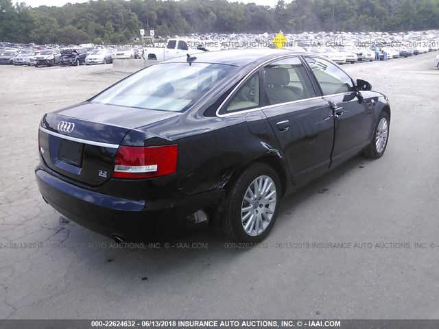 WAUDH74F17N003422 - 2007 AUDI A6 3.2 QUATTRO BLACK photo 4