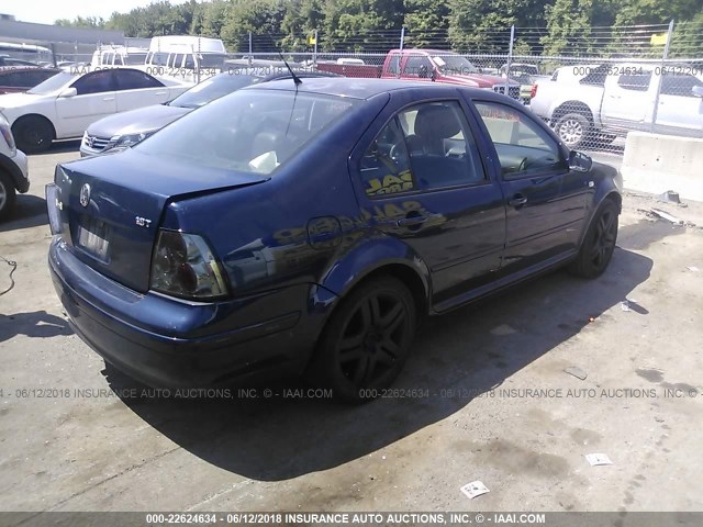 3VWSE69MX2M112935 - 2002 VOLKSWAGEN JETTA GLS Dark Blue photo 4