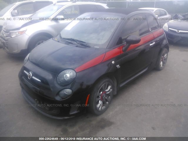 3C3CFFJH8ET190289 - 2014 FIAT 500 ABARTH BLACK photo 2