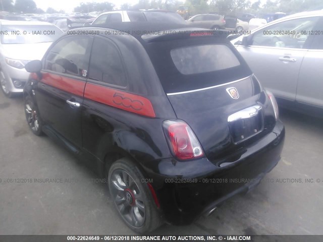 3C3CFFJH8ET190289 - 2014 FIAT 500 ABARTH BLACK photo 3