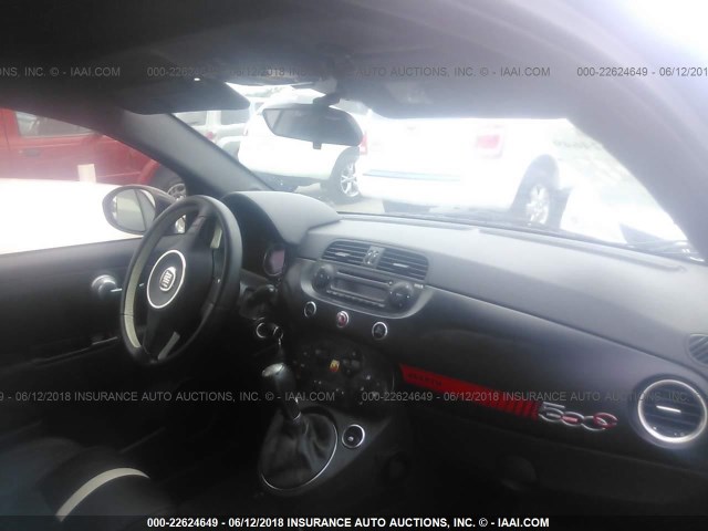 3C3CFFJH8ET190289 - 2014 FIAT 500 ABARTH BLACK photo 5