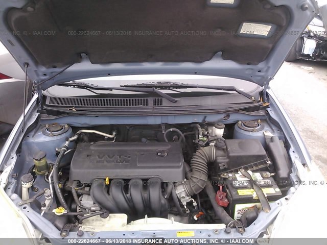 2T1KR32E85C431899 - 2005 TOYOTA COROLLA MATRIX XR Light Blue photo 10