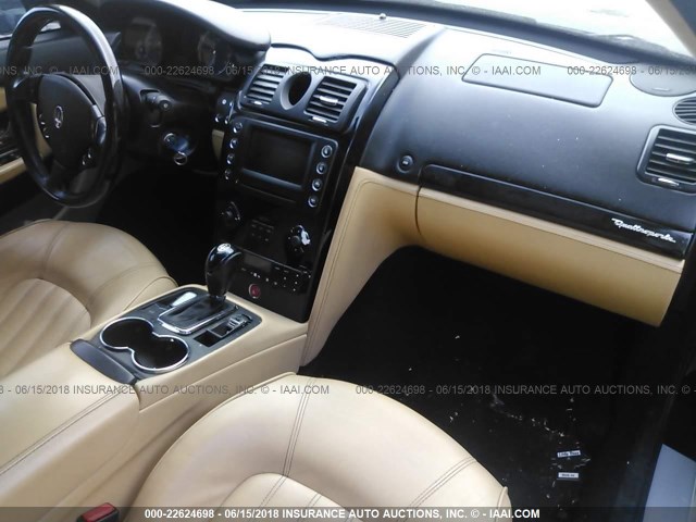 ZAMFE39A980037466 - 2008 MASERATI Quattroporte M139 BLACK photo 5