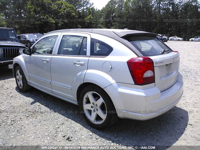 1B3HE78K27D289051 - 2007 DODGE CALIBER R/T SILVER photo 3