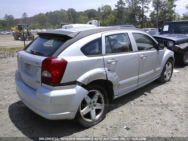 1B3HE78K27D289051 - 2007 DODGE CALIBER R/T SILVER photo 4