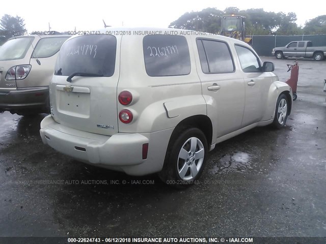 3GNCA13B09S519902 - 2009 CHEVROLET HHR LS TAN photo 4