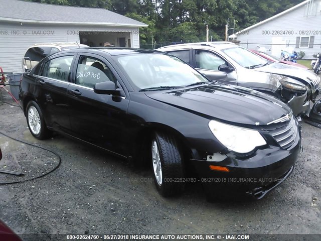 1C3LC56R07N502323 - 2007 CHRYSLER SEBRING TOURING BLACK photo 1