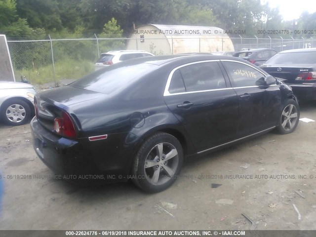 1G1ZC5E19BF147455 - 2011 CHEVROLET MALIBU 1LT შავი ფოტო 4