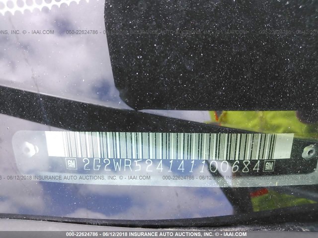 2G2WR524141100684 - 2004 PONTIAC GRAND PRIX GTP Gümüş foto 9