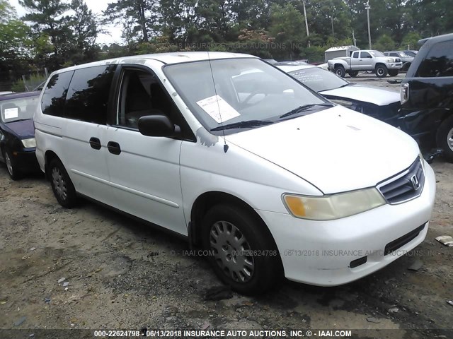 5FNRL18522B052674 - 2002 HONDA ODYSSEY LX WHITE photo 1