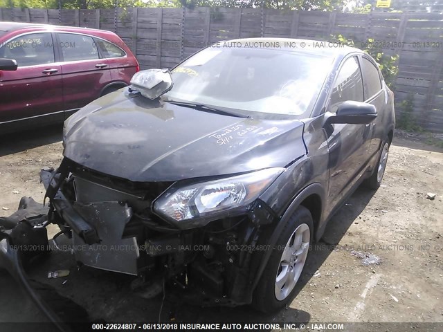 3CZRU6H5XGM753034 - 2016 HONDA HR-V EX BLACK photo 2