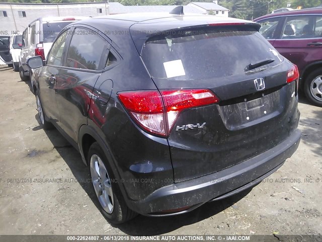 3CZRU6H5XGM753034 - 2016 HONDA HR-V EX BLACK photo 3