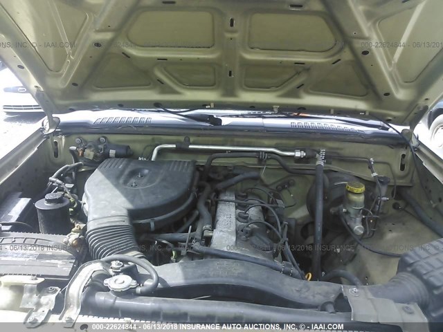 1N6DD21S8WC315084 - 1998 NISSAN FRONTIER XE GREEN photo 10