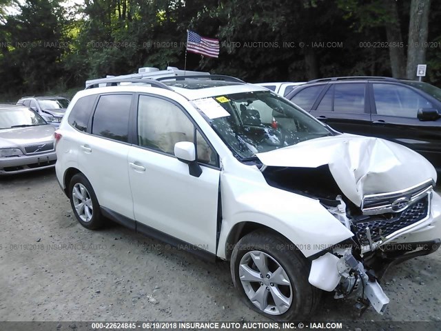 JF2SJADC3GH461741 - 2016 SUBARU FORESTER 2.5I PREMIUM WHITE photo 1