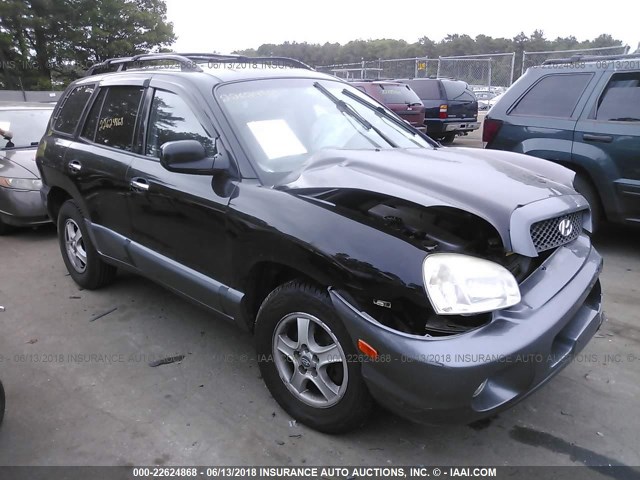 KM8SC73E44U809396 - 2004 HYUNDAI SANTA FE GLS/LX BLACK photo 1