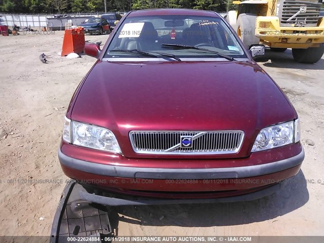 YV1VS2551YF554621 - 2000 VOLVO S40 Бордовый фото 6