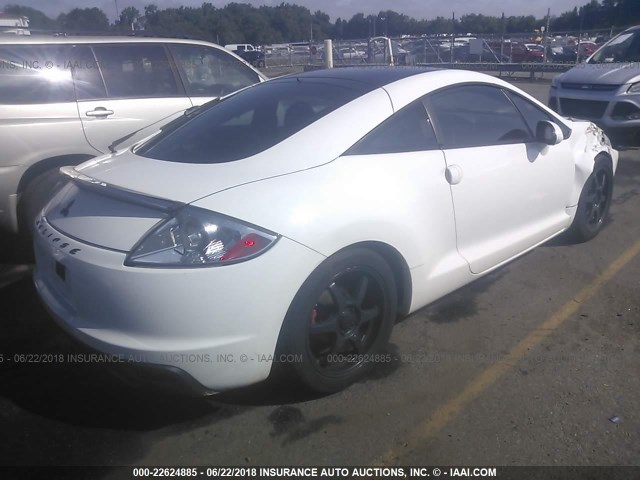 4A31K5DF0CE005634 - 2012 MITSUBISHI ECLIPSE GS SPORT WHITE photo 4