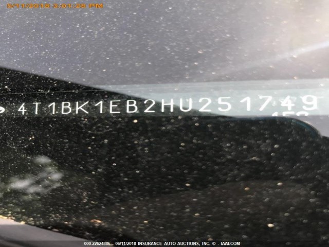 4T1BK1EB2HU251749 - 2017 TOYOTA AVALON XLE PLUS/PREMIUM/TOUR/LTD BURGUNDY photo 6