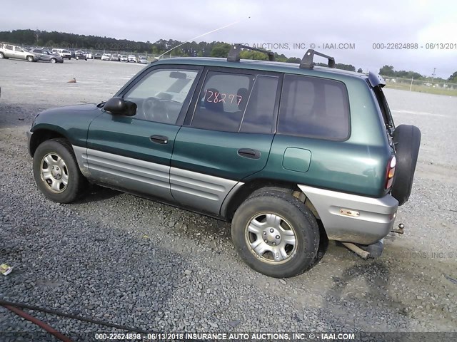 JT3GP10V9Y0044199 - 2000 TOYOTA RAV4 GREEN photo 3