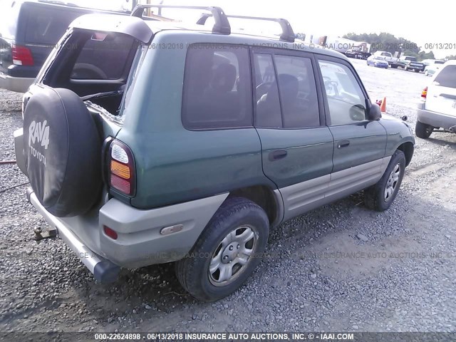 JT3GP10V9Y0044199 - 2000 TOYOTA RAV4 GREEN photo 4